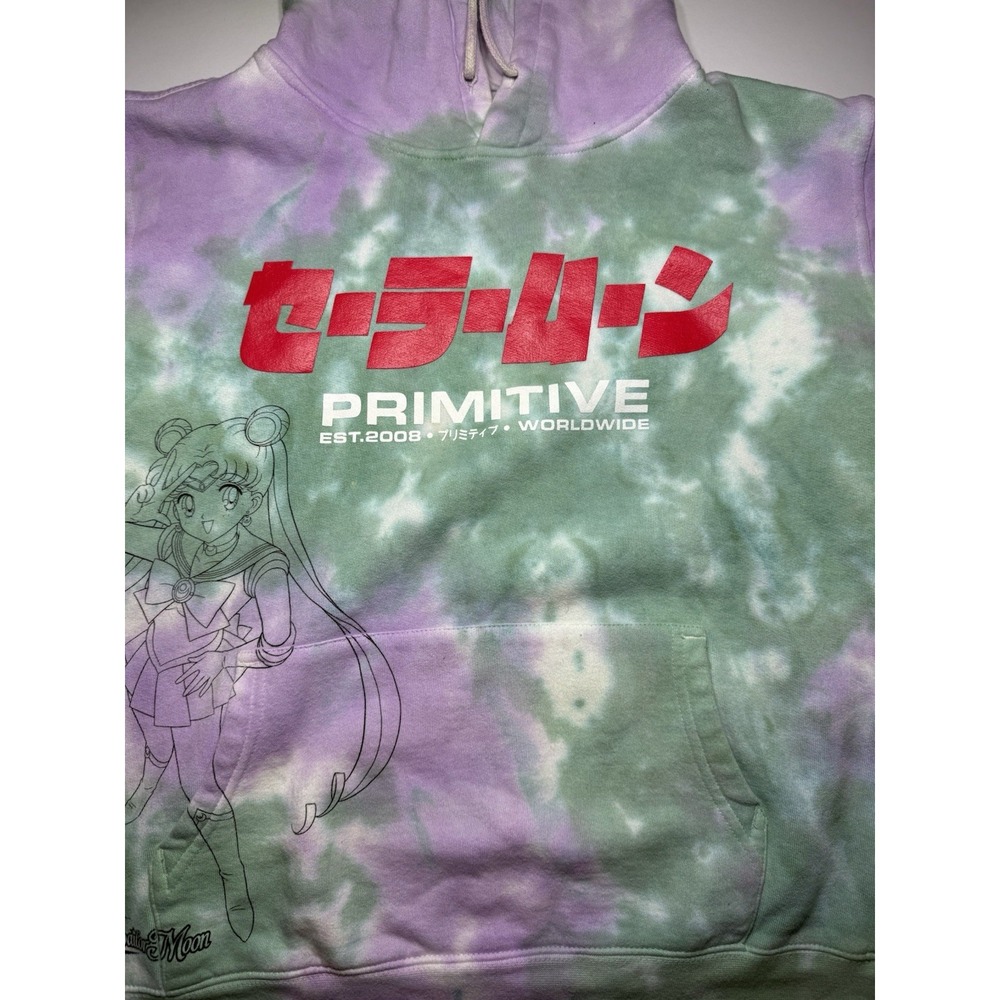 Sailor Moon Primitive Skateboarding Toei Animation Tie Dyed L hoody Sweater - Picture 3 of 6